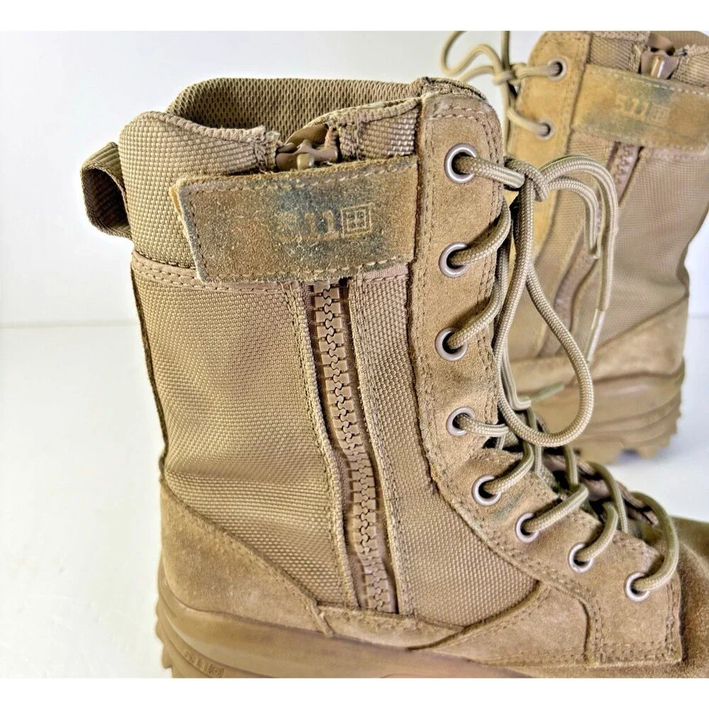 5.11 Tactical Tan Army Boots Men's Size 8.5 US 42 EU Speed 3.0 Desert 120 Coyote